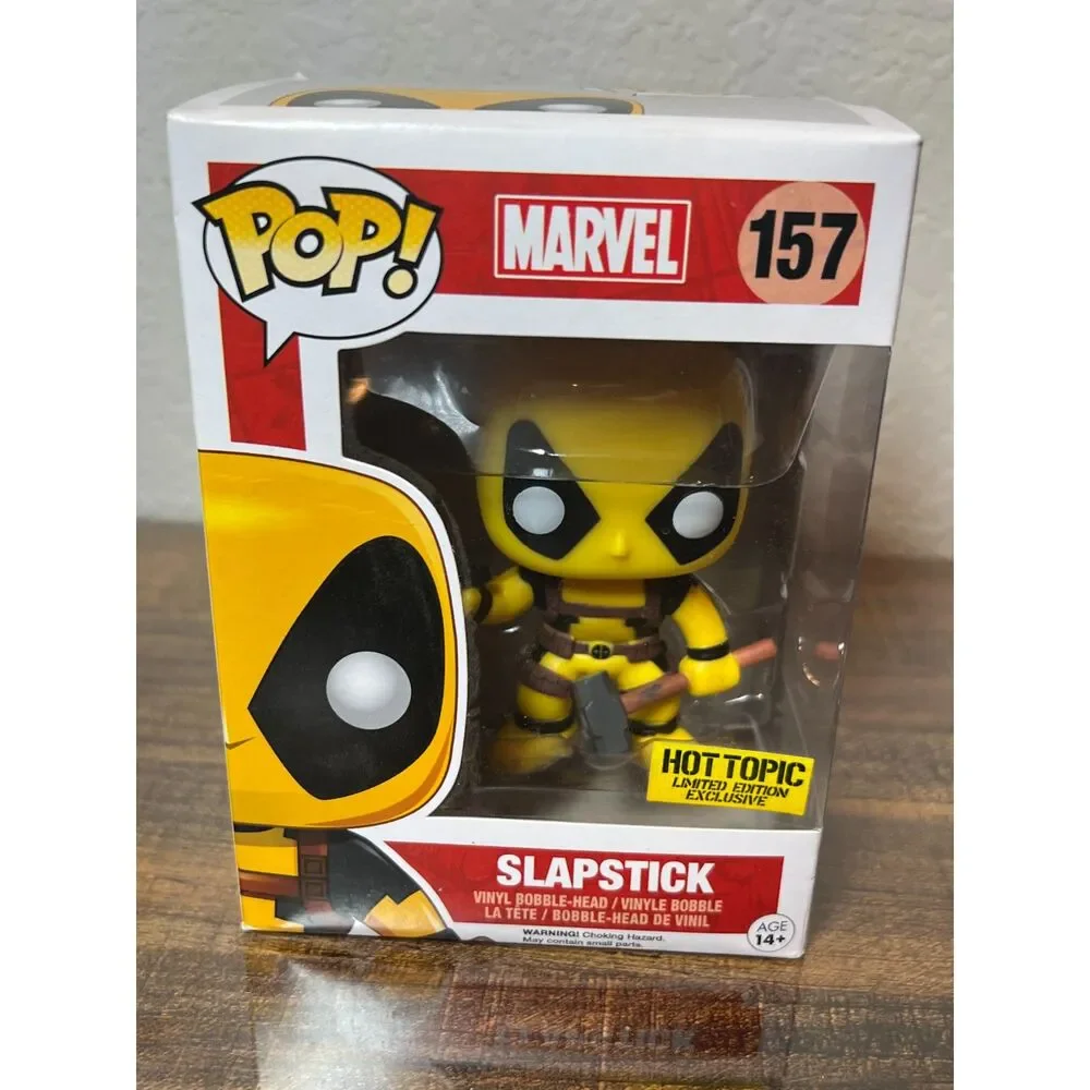 Deadpool Stingray Funko Pop! 156 & Slapstick 157 Hot Topic Exclusives Marvel Toy